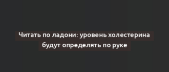 Читать по ладони: уровень холестерина будут определять по руке