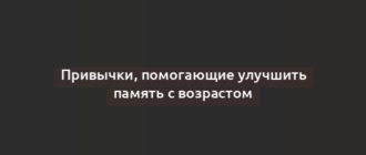 Привычки, помогающие улучшить память с возрастом